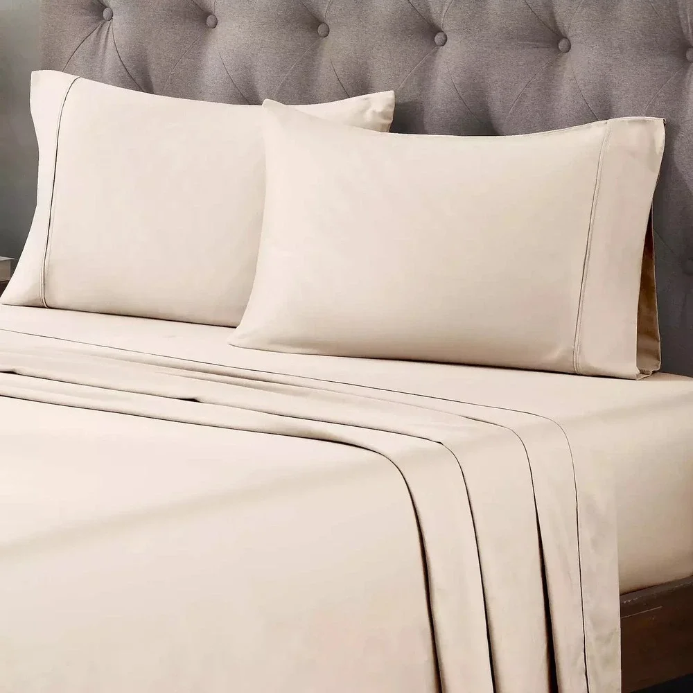 Superior Egyptian Cotton 400 Thread Count Bed Sheet Set Deep Pocket GREY TWIN XL